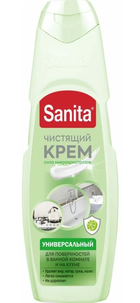 

Средство чистящее Sanita Универсальное Зеленый чай и лайм крем 300 мл