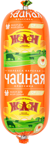

Колбаса вареная Желен Чайная Классика 400 г