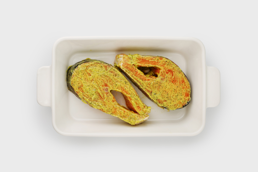 

Форель стейк в сливочном соусе с травами 450 г