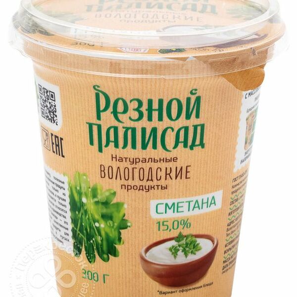 Сметана Резной Палисад 15%