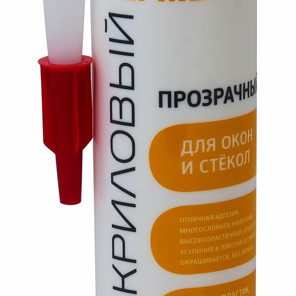 MasterTeks PM герметик силакриловый для окон и стекол 290 мл прозрачный