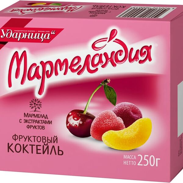 Мармелад Мармеландия Фруктовый коктейль 250г