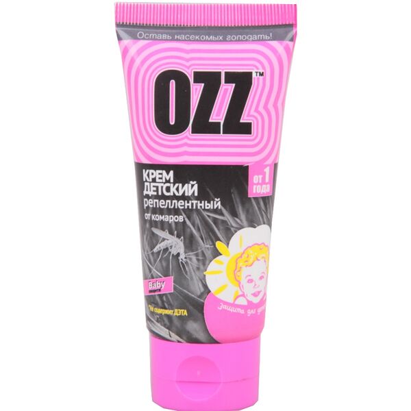 Крем детский репеллентный желтый от 1 года OZZ-BABY 50мл