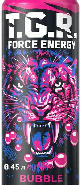 Напиток T.G.R. Force Energy Bubble энергетический 450мл