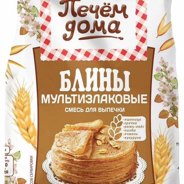 Смесь для выпечки Печём дома Блины мультизлаковые