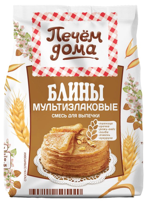 

Смесь для выпечки Печём дома Блины мультизлаковые 300 г