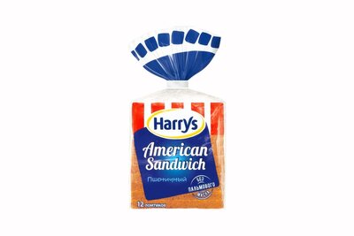 Хлеб Harry's Американский сэндвич (American Sandwich) пшеничный в нарезке 470 г