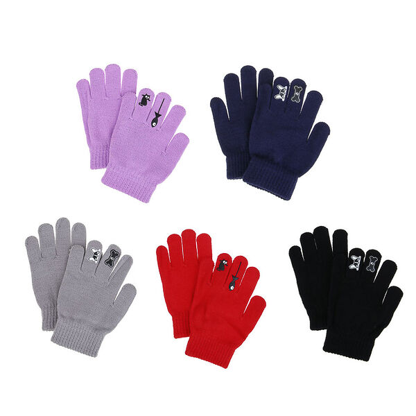 Galante перчатки детские с термоаппликацией, р. 14, 2 дизайна, 5 цветов, сзпв24-22, в ассортименте