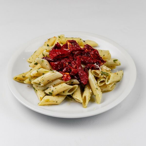 Паста с соусом песто и вялеными томатами Халяль_РП