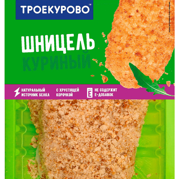 Шницель куриный Троекурово рубленый в панировке
