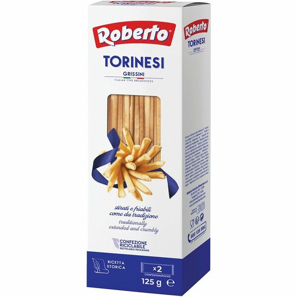 Хлебные палочки Гриссини Торинези ТМ Roberto (Роберто), 125г