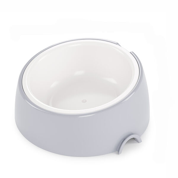 Миска-лего с наклоном для кошек и собак, 300 мл, серая