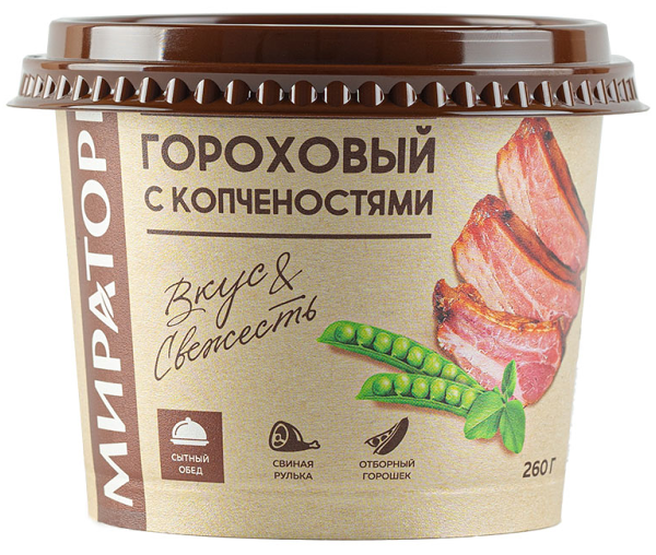 Суп гороховый с копченостями Мираторг 260г