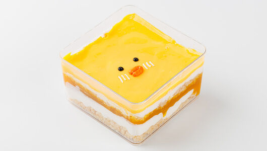 Кейс-торт ВкусВилл Мордочка манго-персик