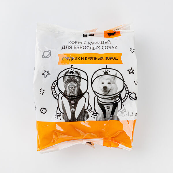 Корм сухой с курицей для взрослых собак средних и крупных пород 1