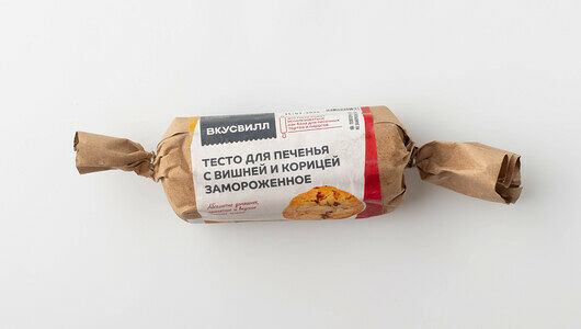 Тесто для печенья с вишней и корицей замороженное