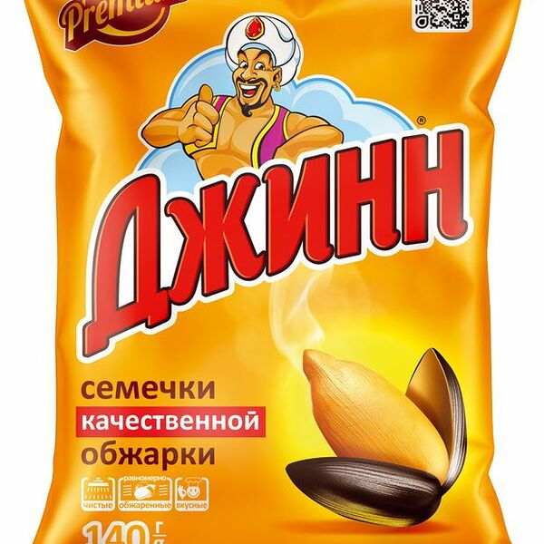 Семечки Джинн жареные, 140 г