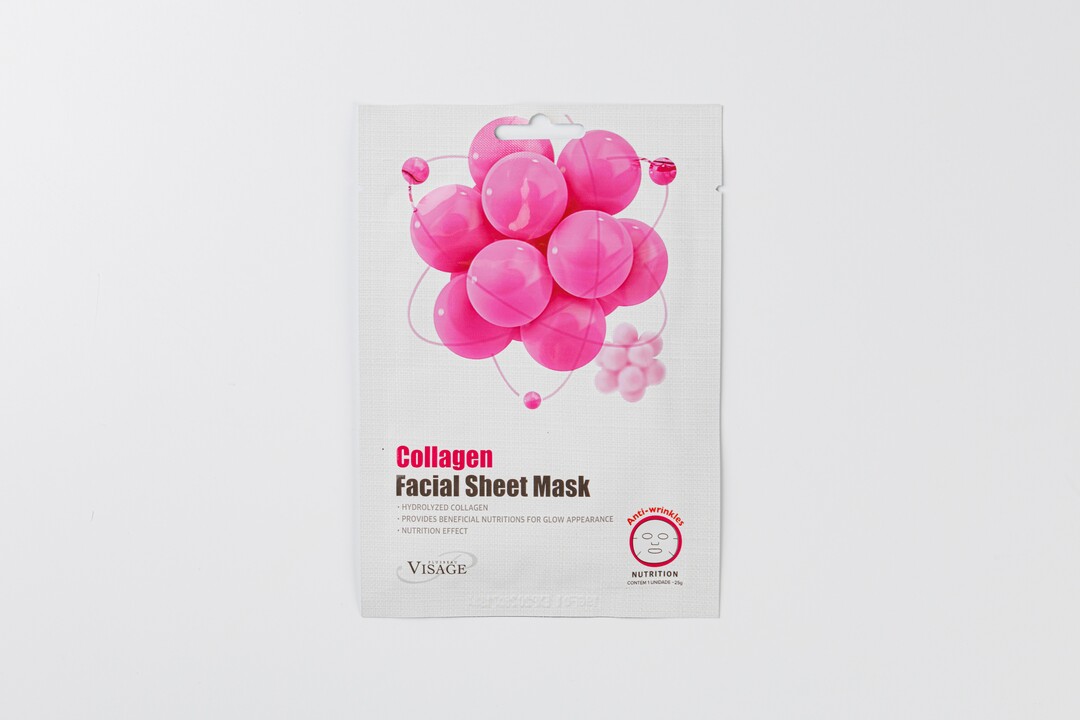 

Маска для лица тканевая с коллагеном PLUS Beau Visage