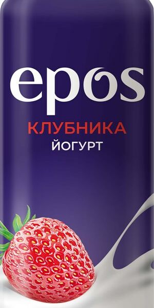 Йогурт питьевой EPOS Клубника 0,05% п/б без змж