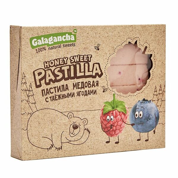 Пастила Galagancha медовая с таежными ягодами