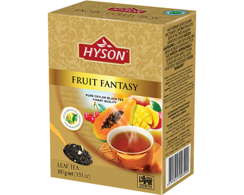 Чай HYSON Фруктовая фантазия черный цейлонский лист аром 100г