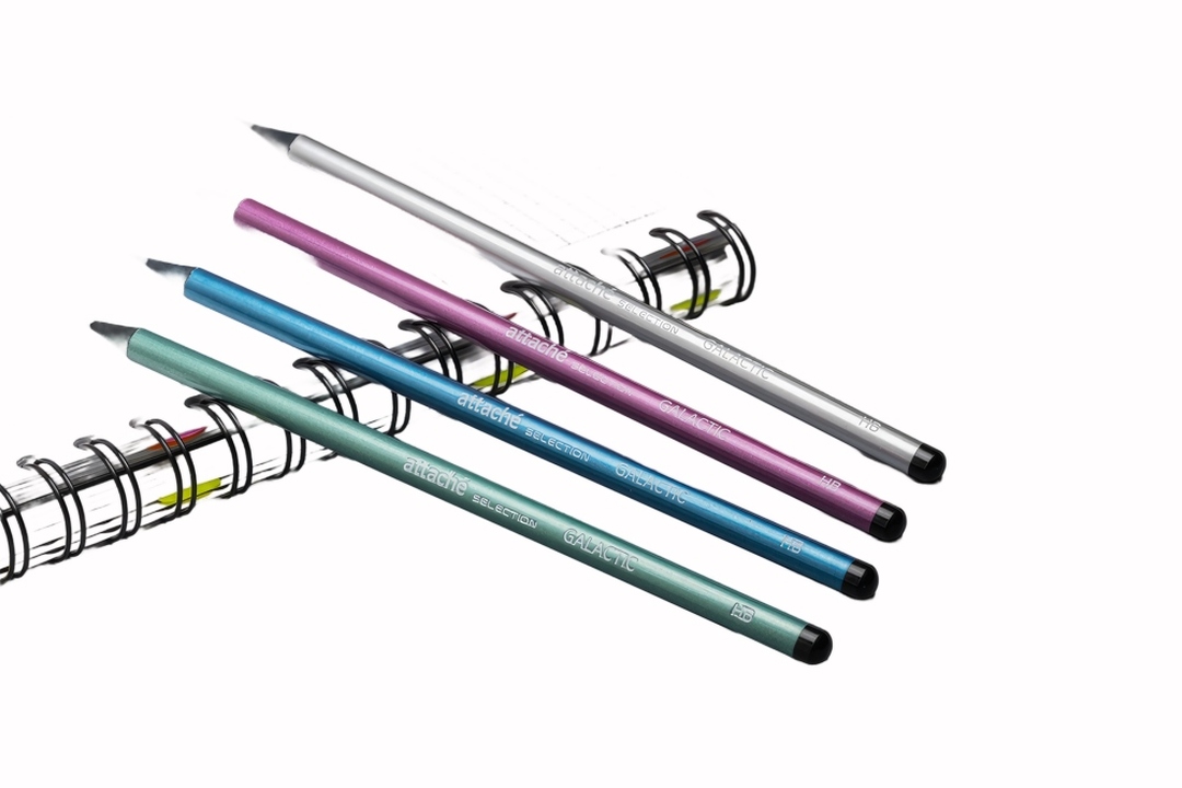 

Карандаш чернографитный Attache Selection Galactic Hb круглый заточенный, 5г в ассортименте