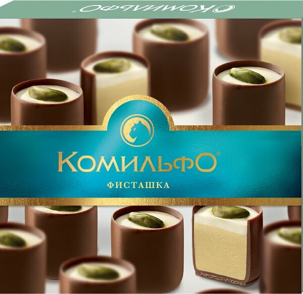 Конфеты Комильфо шоколадные Фисташка 232г