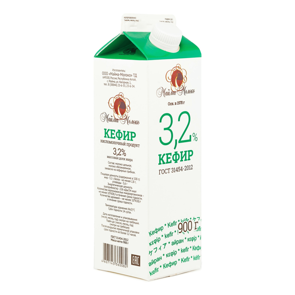   Кефир Майма-Молоко 3.2% 900г