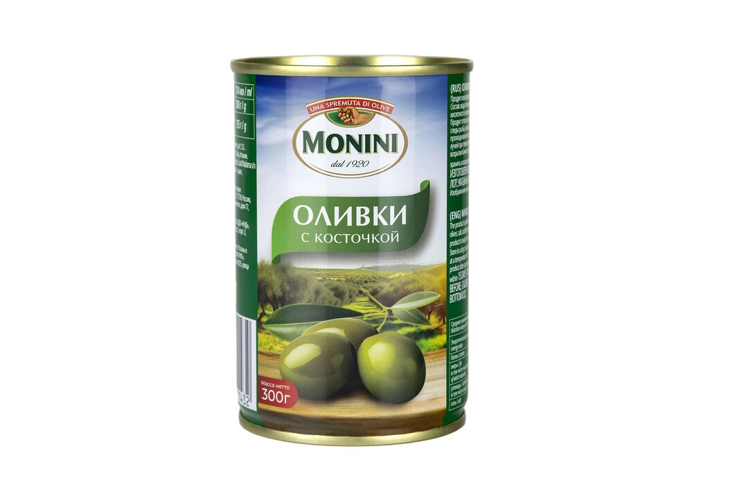 

Оливки Monini с косточкой 300 г