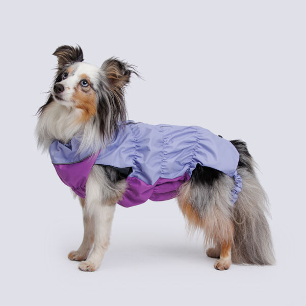 Rungo Жилетка мембрана с подкладкой девочка длина спины 32 обхват груди 55 лаванда