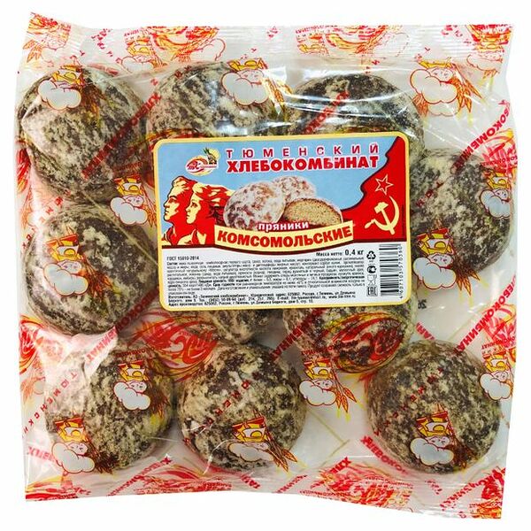 Пряники Тюменский хлебокомбинат Комсомольские, 400 г