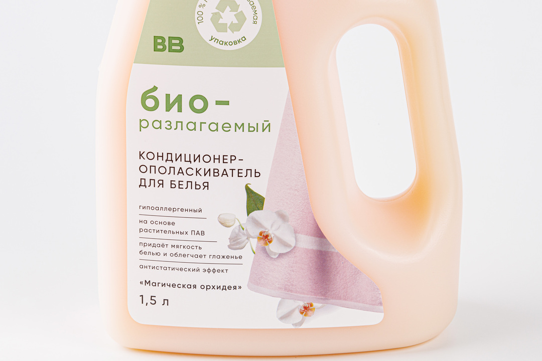 

Кондиционер-ополаскиватель Вкусвилл для белья "Магическая орхидея", 1.5 л