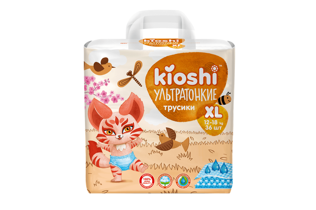 

Трусики-подгузники Kioshi 5-XL 12-18 кг 36 шт.