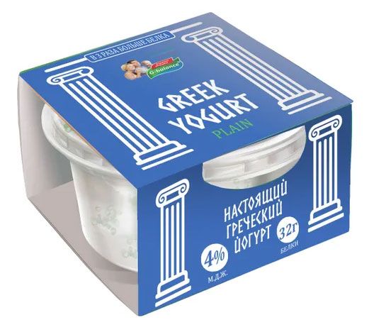 

Йогурт G-balance греческий 4% 170 г