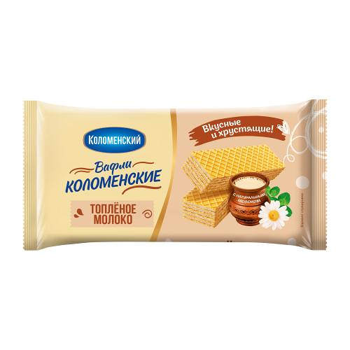 Вафли КОЛОМЕНСКОЕ со вкусом топленое молоко, 200г