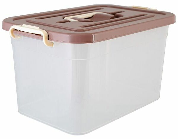 Контейнер для хранения, пластиковый, Полимербыт, 15 л, в ассортименте