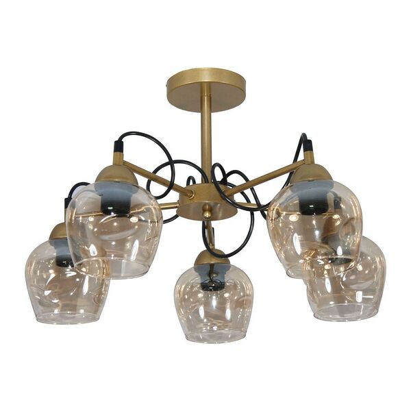 Люстра Элетех Мирра, Е27, 60 Вт, золото 34.5х55х53 см