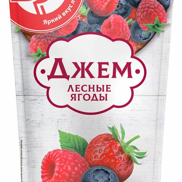 Джем АШАН Красная птица Лесные ягоды, 270г