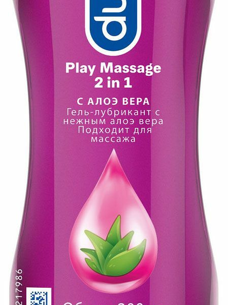 Гель-лубрикант Durex Play Massage 2 in 1 алоэ вера 200 мл