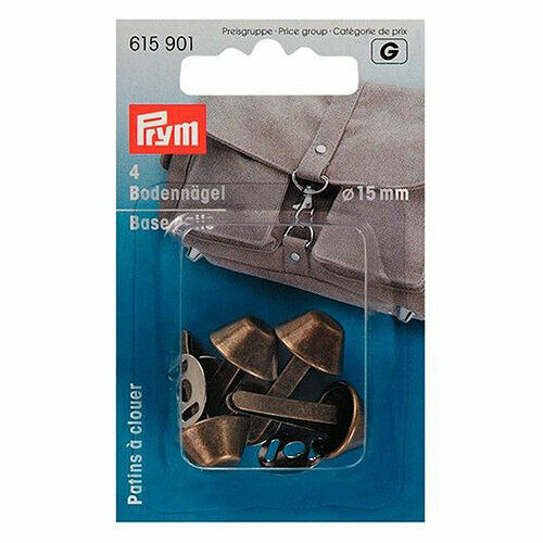 Гвоздики для дна сумки металлические 15мм цв. состар.латуни 4шт. Prym