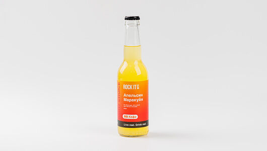 Напиток газированный Вкусвилл апельсин-маракуйя, кафе 330 мл