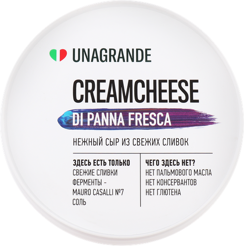 

Сыр Unagrande из свежих сливок Creamcheese 70% 200 г