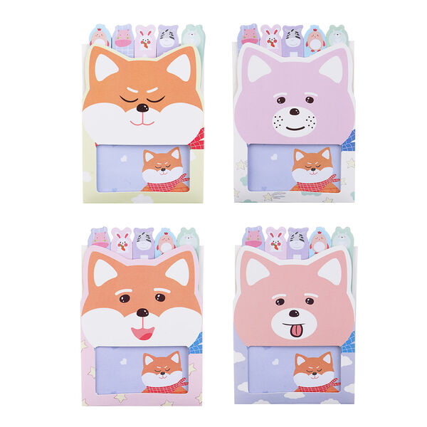 Набор с клеевым краем с цв.печатью: блок д/зап. 15л., закладки 5х15л., 