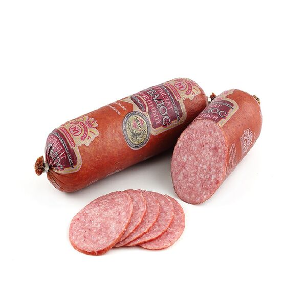 Изделие колб. Колбаса салями СЕРВЕЛАТ БАРБАДОС НОВЫЙ в/к мясн в/с (газ) Гродненский МК