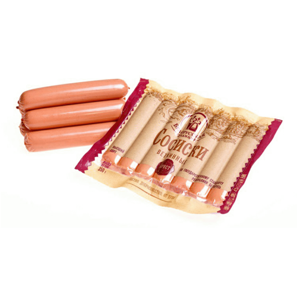 Сосиски Белорусская Традиция Ветчинные вес до 400 г