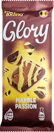 Плитка кондитерская Glory темно-белая с шоколадной начинкой 75 г