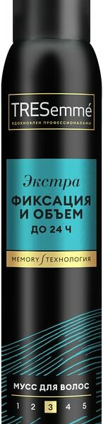 Мусс для укладки волос TRESemme Egl beauty-full volume экстра фиксация 200мл