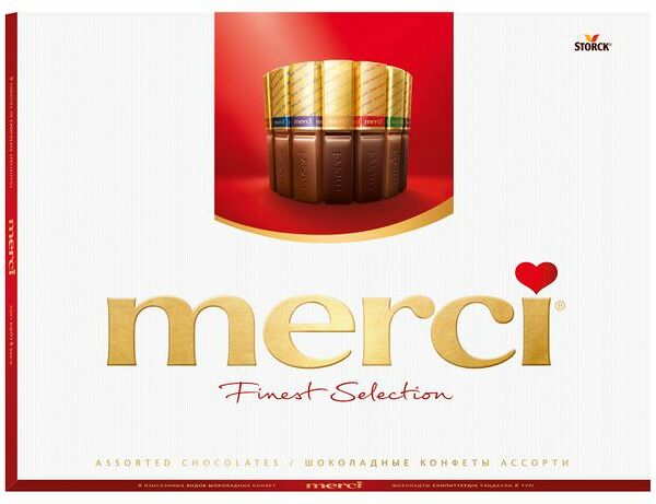Шоколадные конфеты Merci Ассорти Storck 675 г