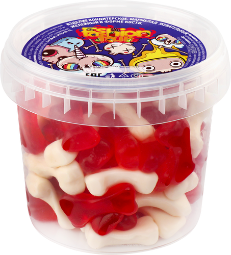 

Мармелад жевательный Fashion Fruit желейный в форме кости 250 г
