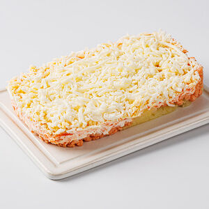 Мимоза с семгой горячего копчения